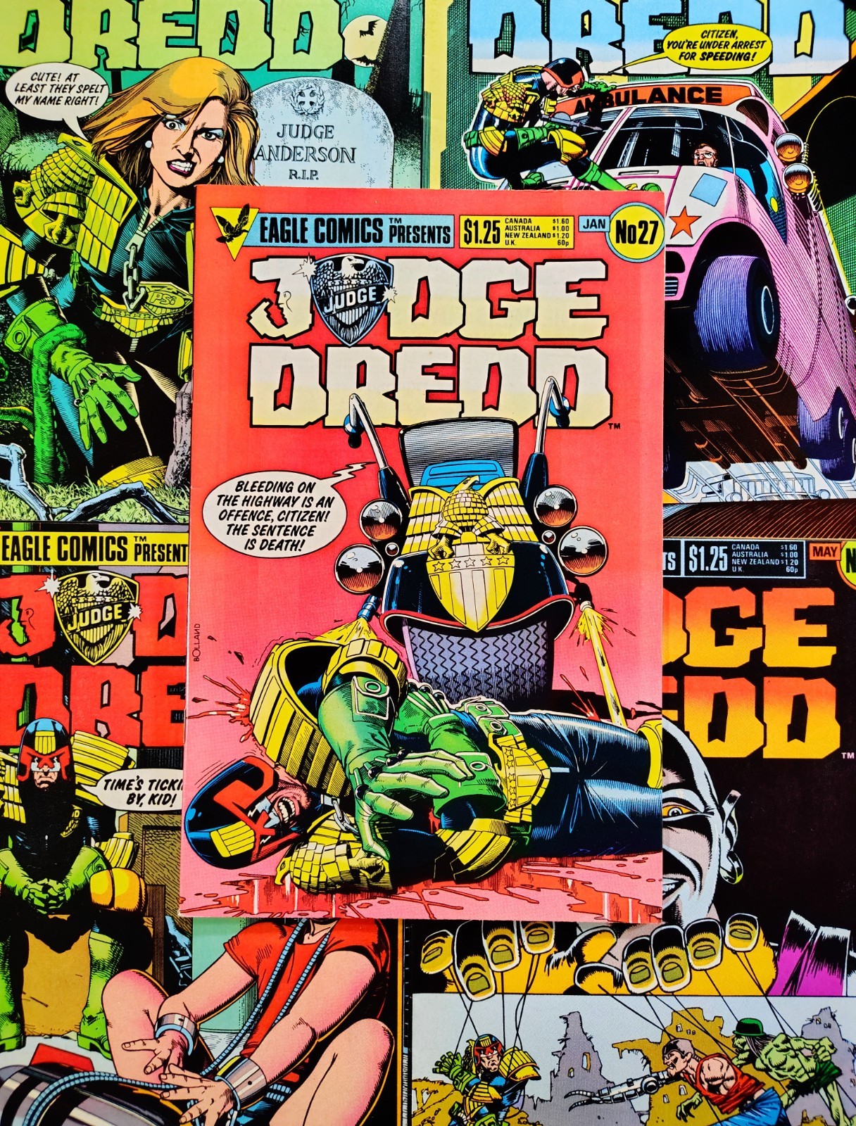 JUDGE DREDD vol 1 (lot of 10) #26 27 28 29 30 31 32 33 34 35 Eagle ’85-’86