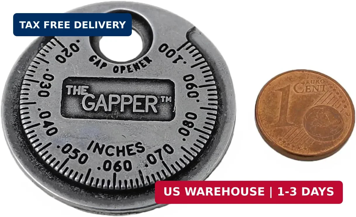 CTA Tools 3235 Spark Plug Gapper: Coin-Style Spark Plug Gap Tool, 0.020″-0.100″