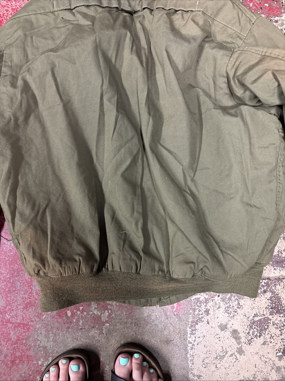Cold Weather High Temperature Resistant Jacket Tanker Jacket Large Long OD Green