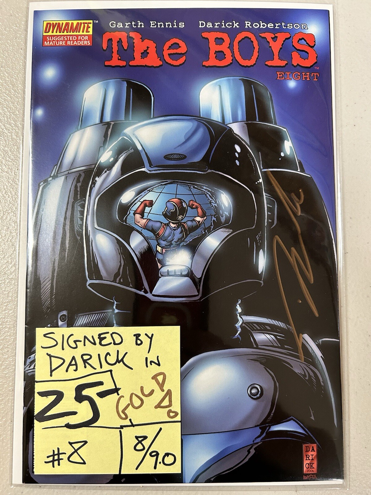 The BOYS – SIGNED Comic Books – AMAZON PRIME – HOMELANDER – Darick Robertson WOW