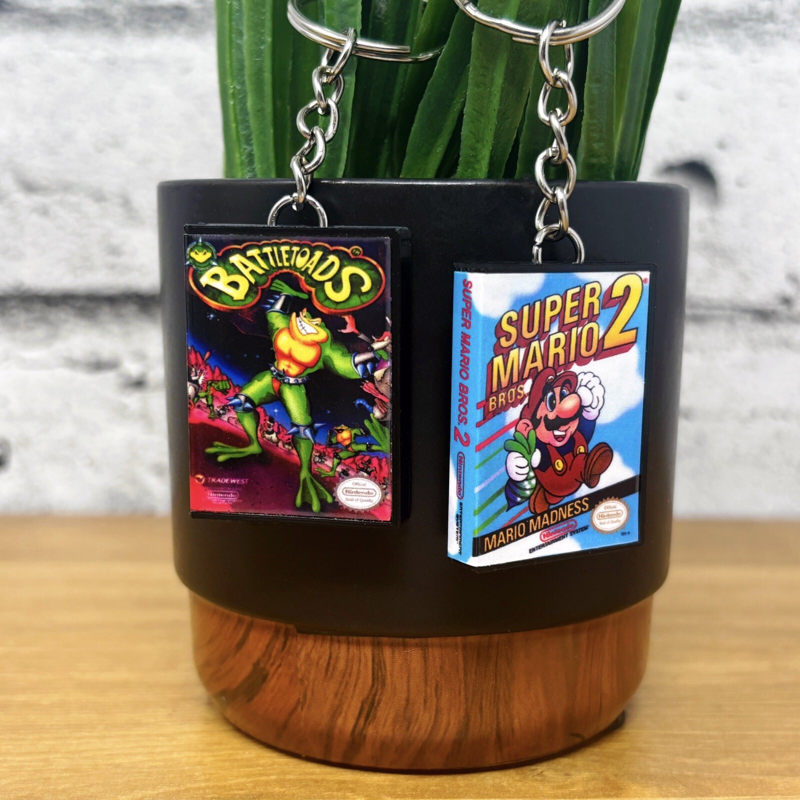 Mini NES Game Case Keychains, Miniature Nintendo Cover Art, Retro Gamer Gift