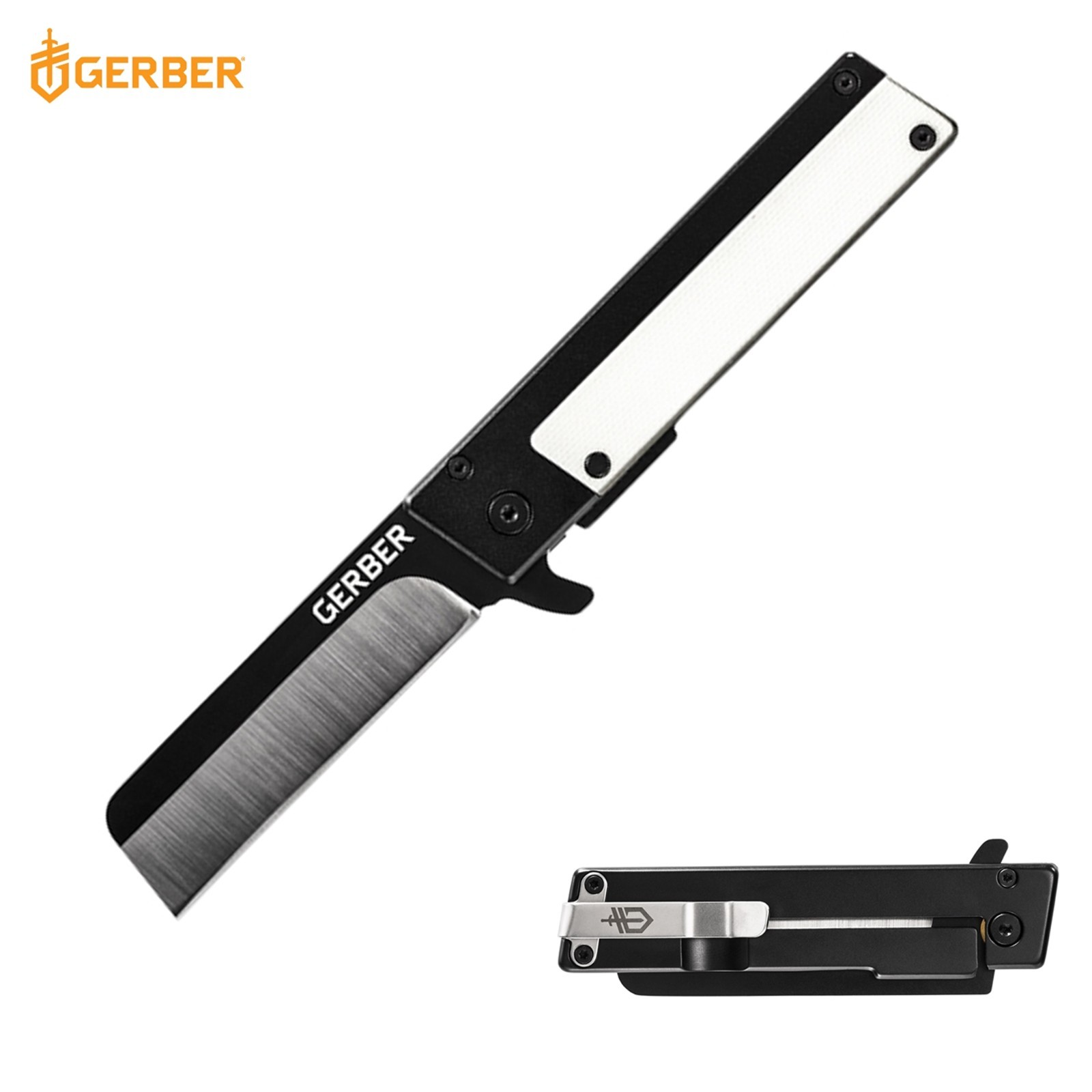 Gerber Quadrant Folding Knife- White/Black