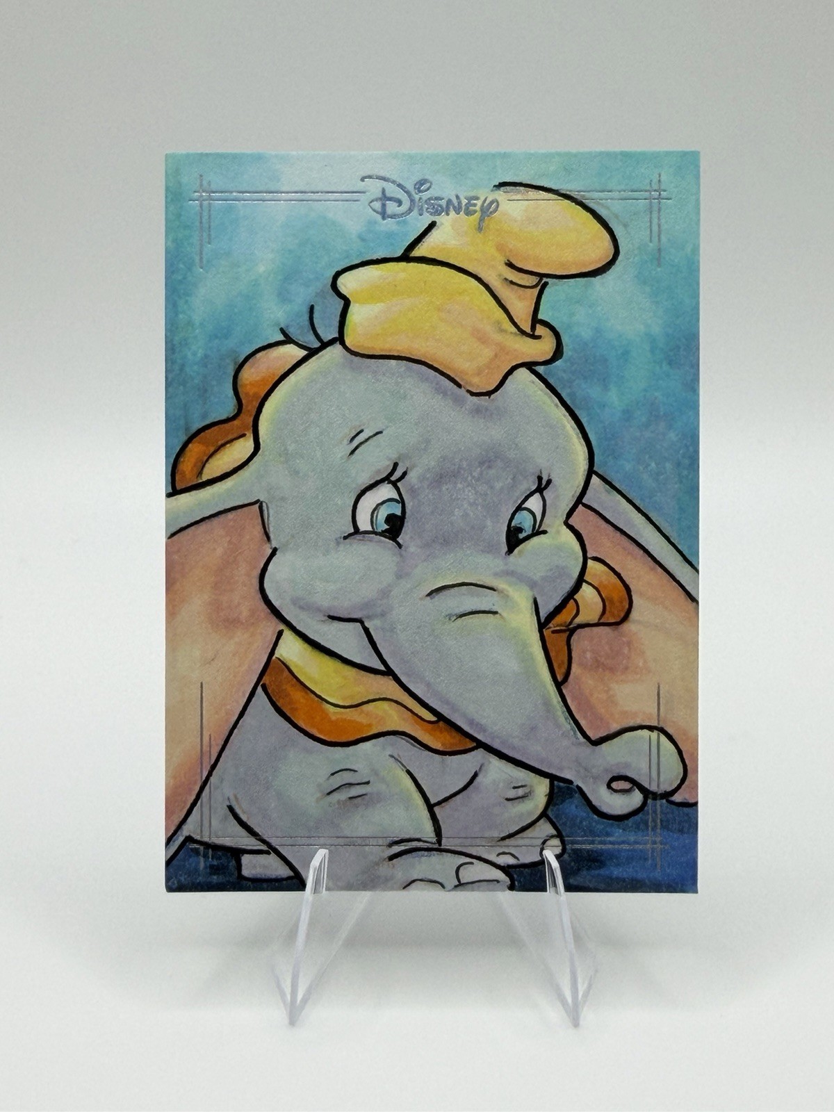 2026 Topps Disney Neon Dumbo 1/1 Sketch Card (Paul Hill)