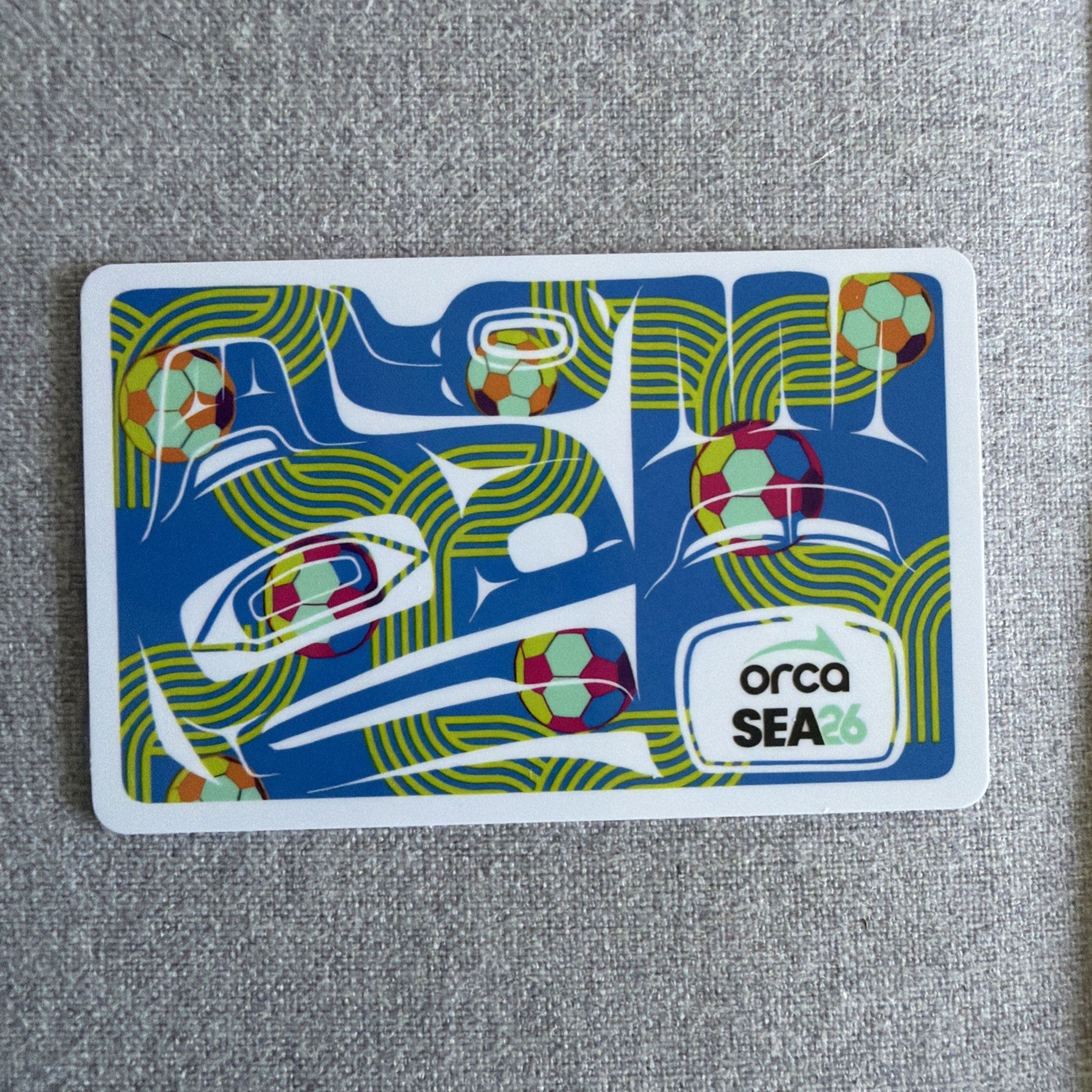 FIFA 2026 Limited Edition Promo ORCA Card Seattle Transit Fare Pass Metro SEA26