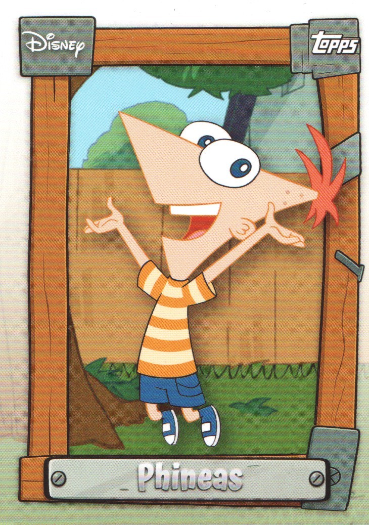 2026 Topps Disney Neon Phineas & Ferb #P&F1 Phineas – NM-MT