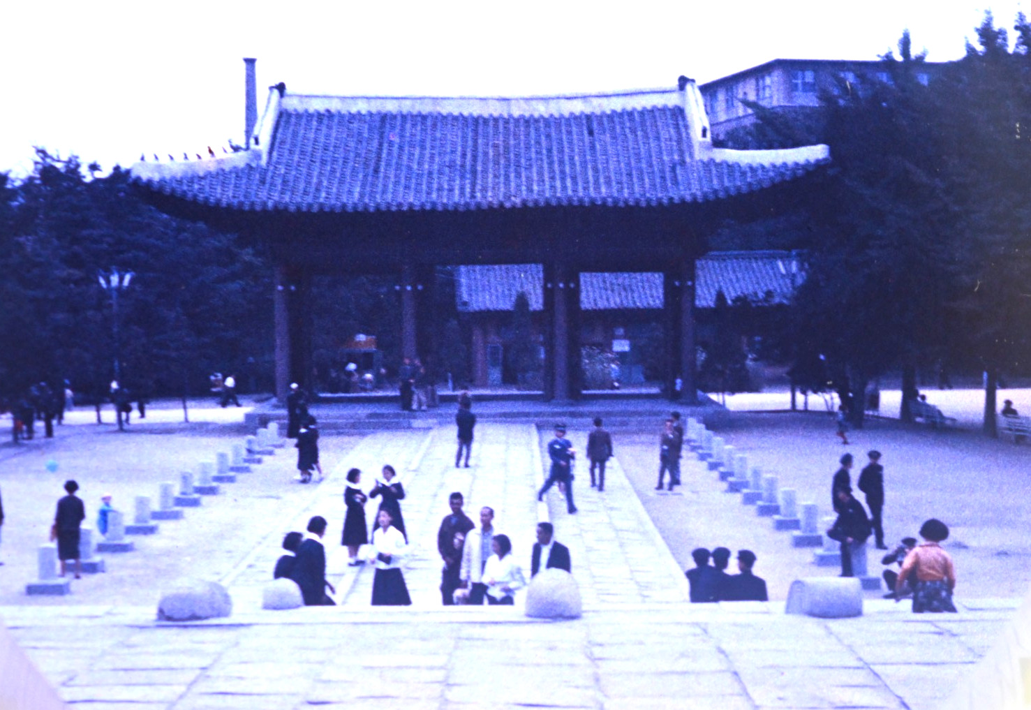1961 Seoul Korea Deoksugung Palace Kodachrome Slide Lot of 10 Vintage Photos