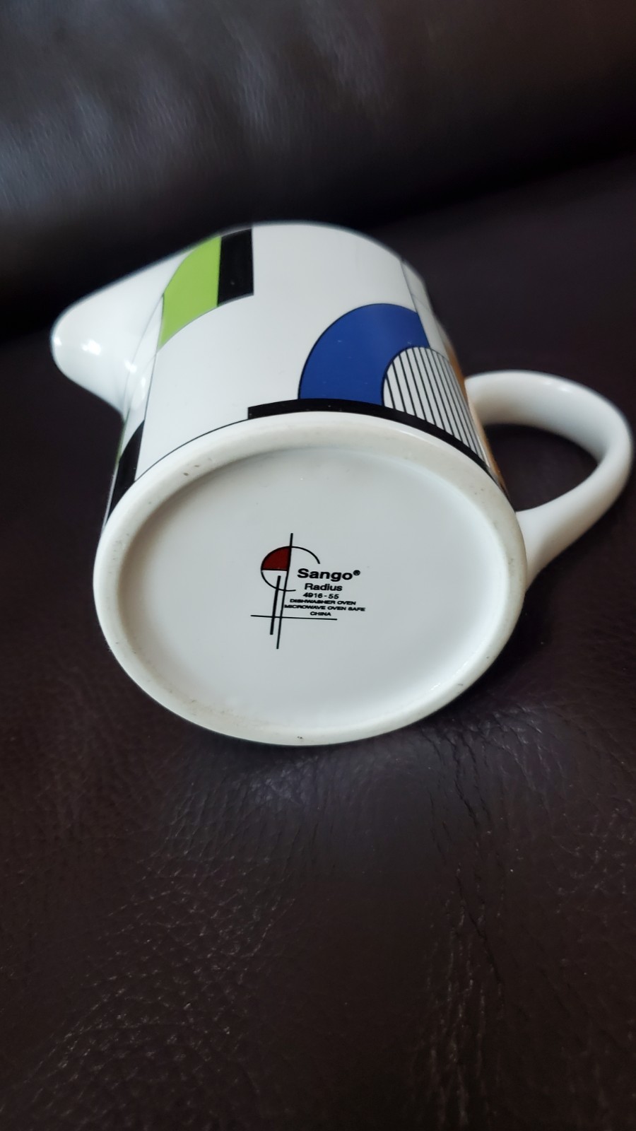 Sango Radius Pattern Creamer Geometric Modern Contemporary Art Deco 4916