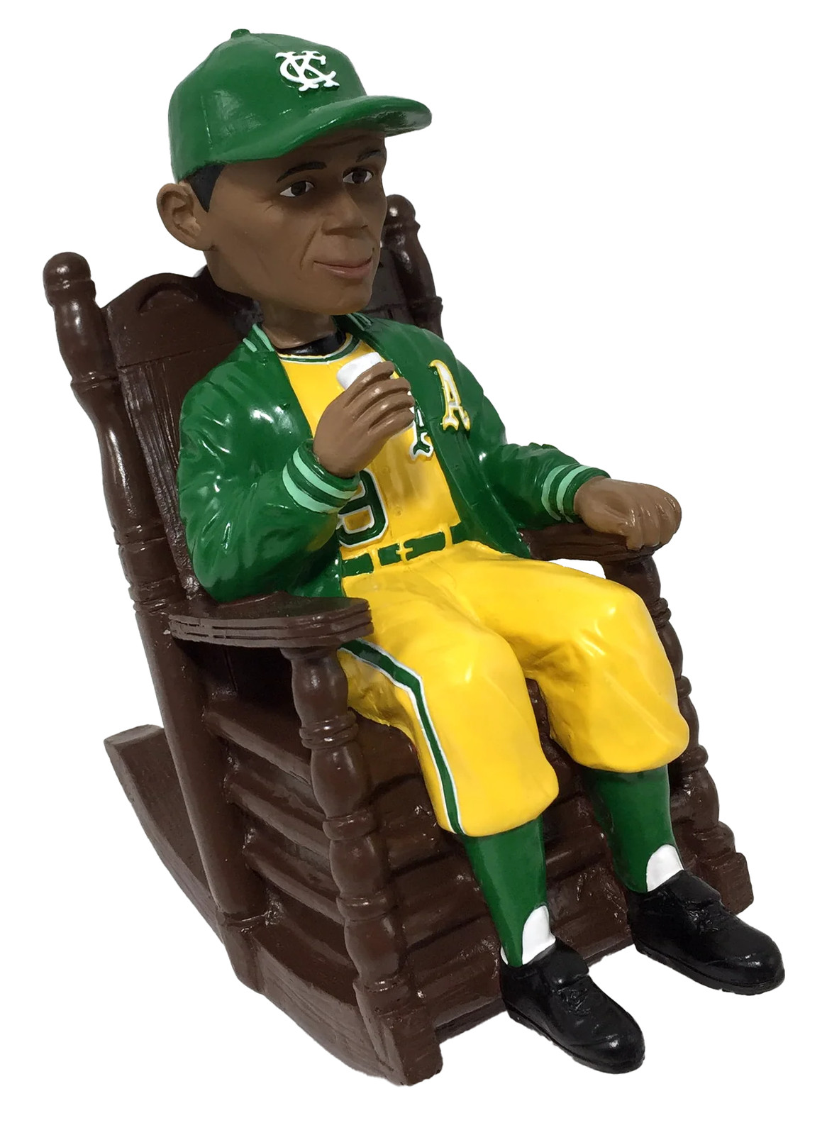Satchel Paige Kansas City Monarchs Oakland A’s Rocking Chair Bobblehead MLB