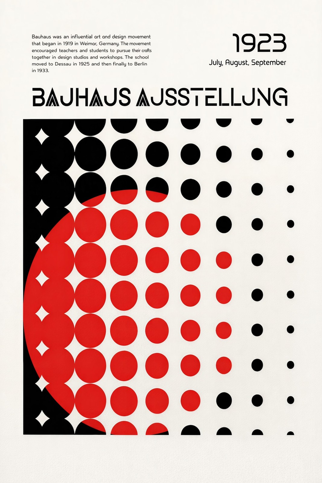 Bauhaus Ausstellung 1923 Poster 🎨 – Hi-Res💎 Print 16×24”