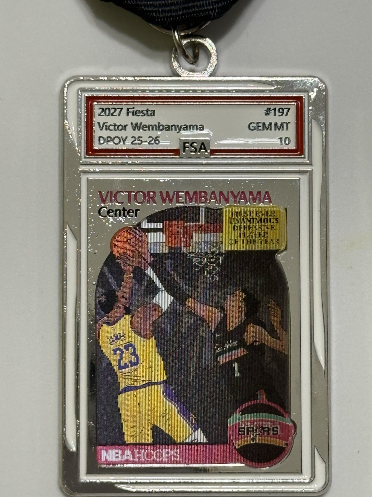 Wemby / Alien 👽 DPOY Card Fiesta Medal