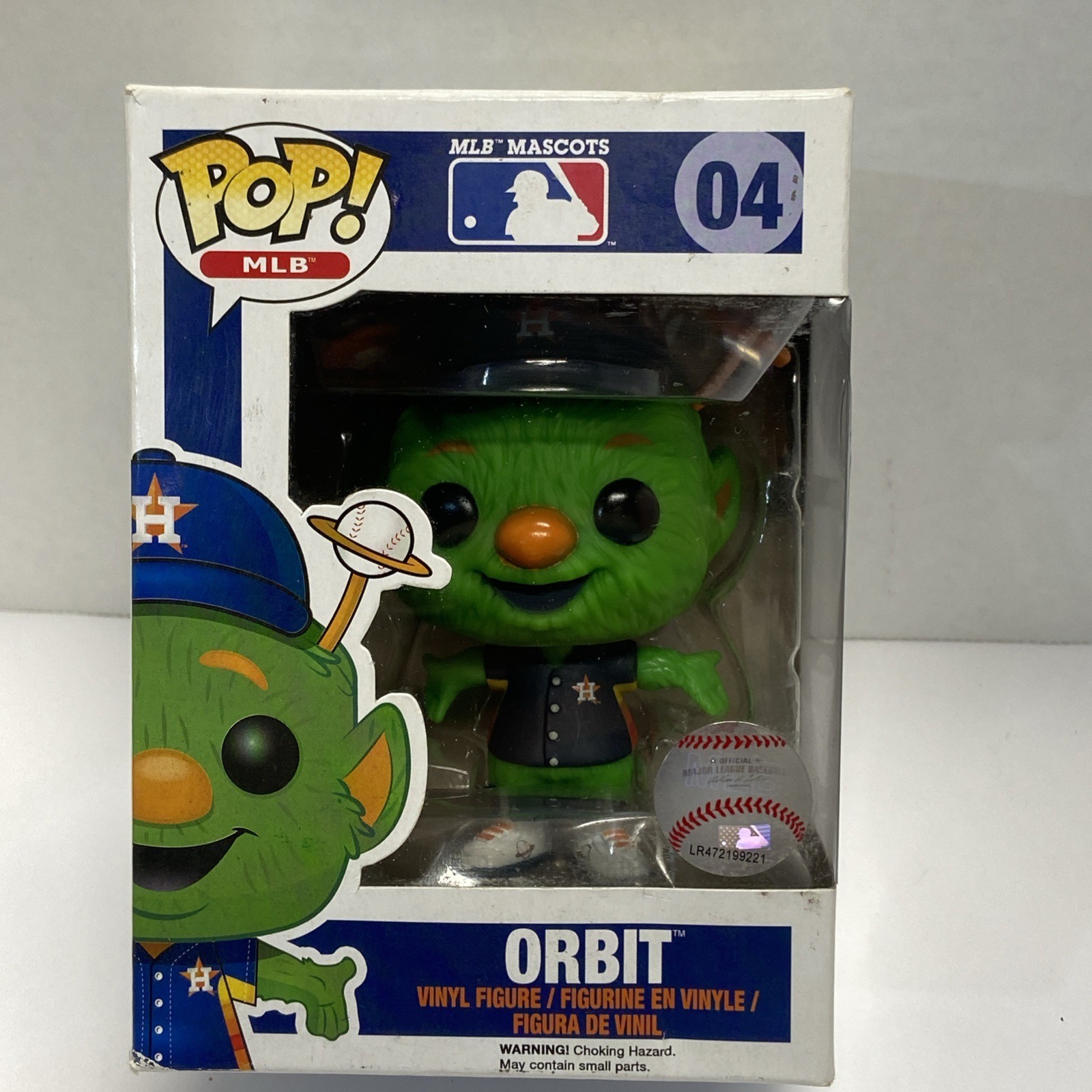 MLB MASCOTS Orbit Funko Pop #04 Vaulted *Authentic* Baseball 2014 Houston Astros