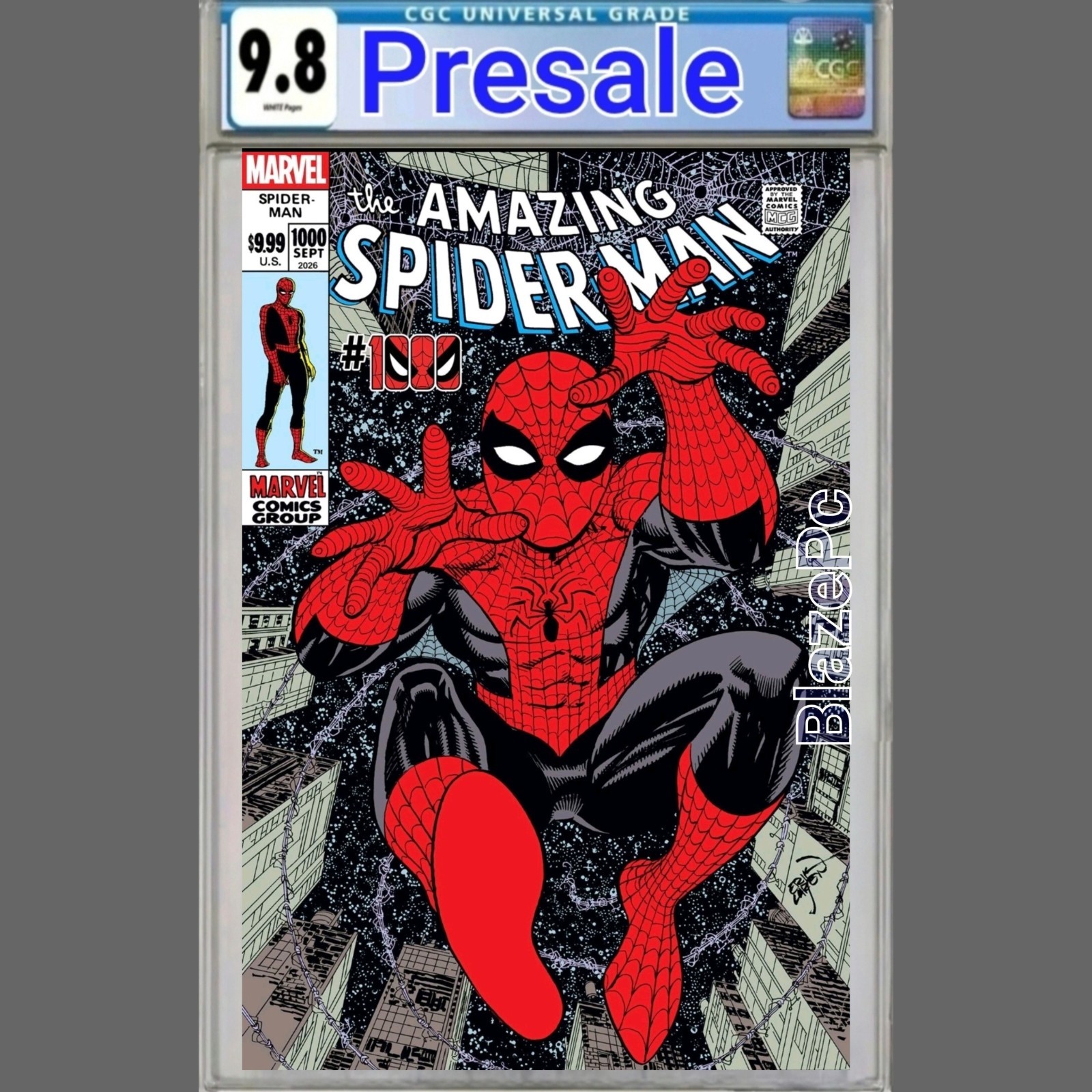 Amazing Spider-Man #1000 CGC 9.8 1:25 Erik Larsen Variant Marvel 2026 PRESALE