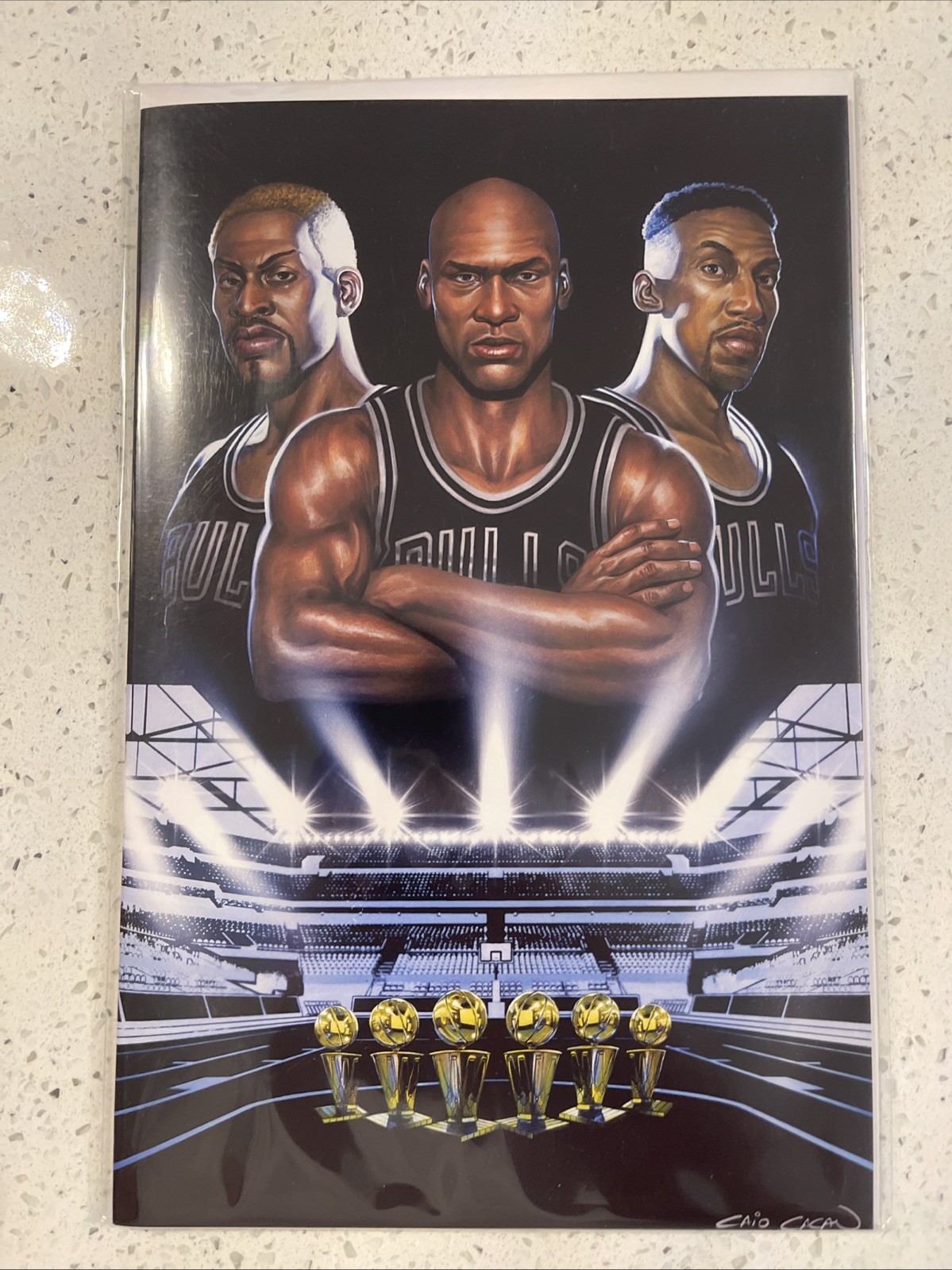 FAME MICHAEL JORDAN 1 CAIO CACAU GOAT GOODFELLAS VIRGIN VARIANT NM TIDAL WAVE