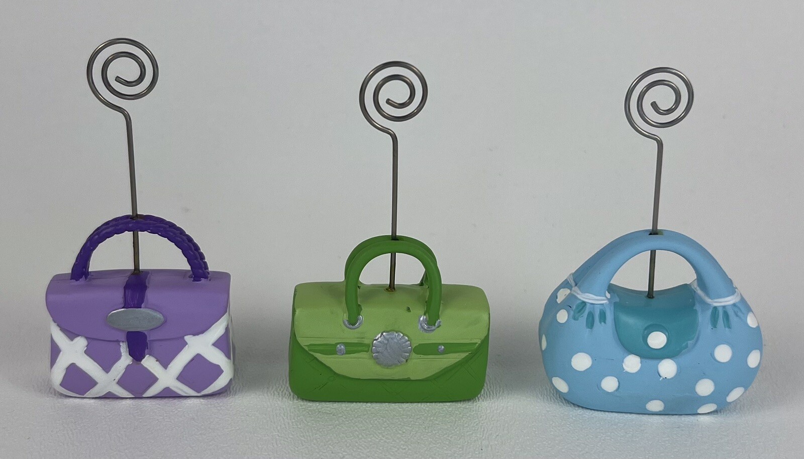 Purse Photo Holder Picture Note Party Place Card Clip Stand Holder Set Of 3