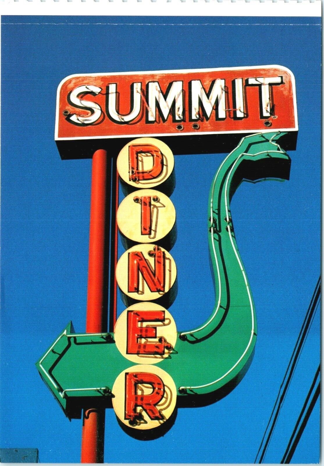 Summit Diner Diner Somerset, PA Oversized Postcard – E7D9