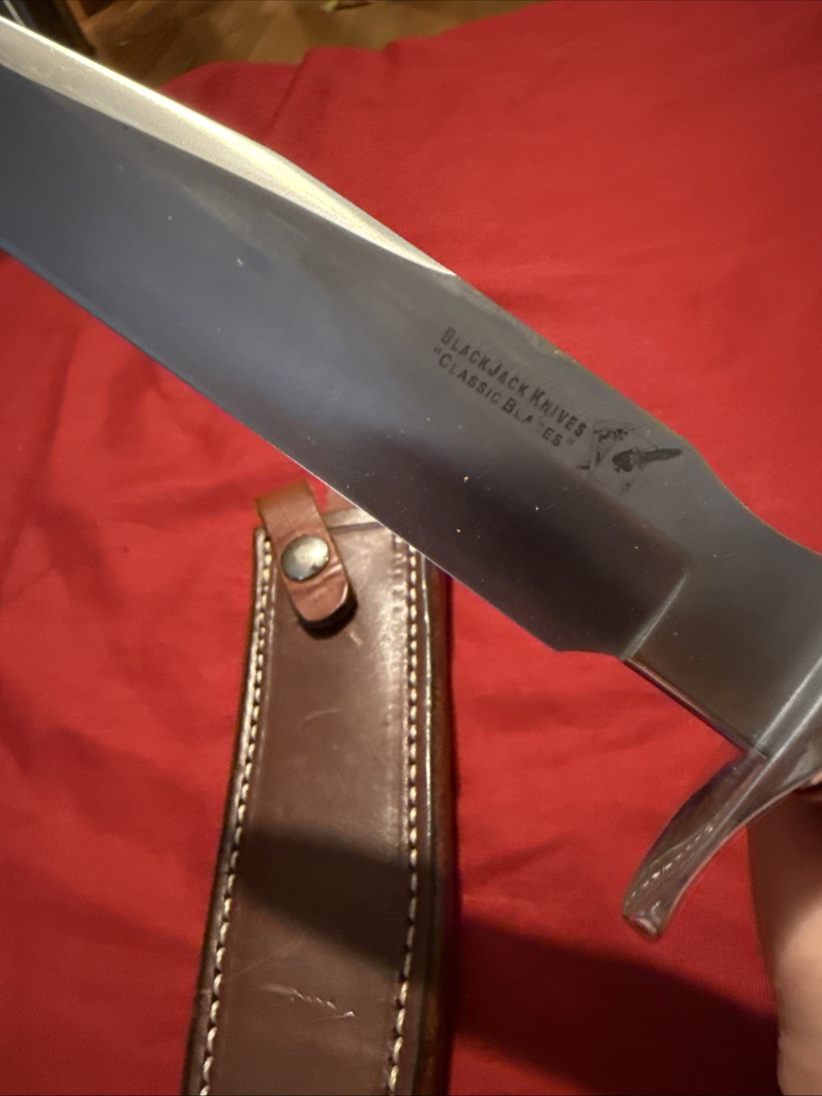 Blackjack Classic Model 7 Fixed Knife 7″ A-2 Tool Steel Blade Micarta Handle