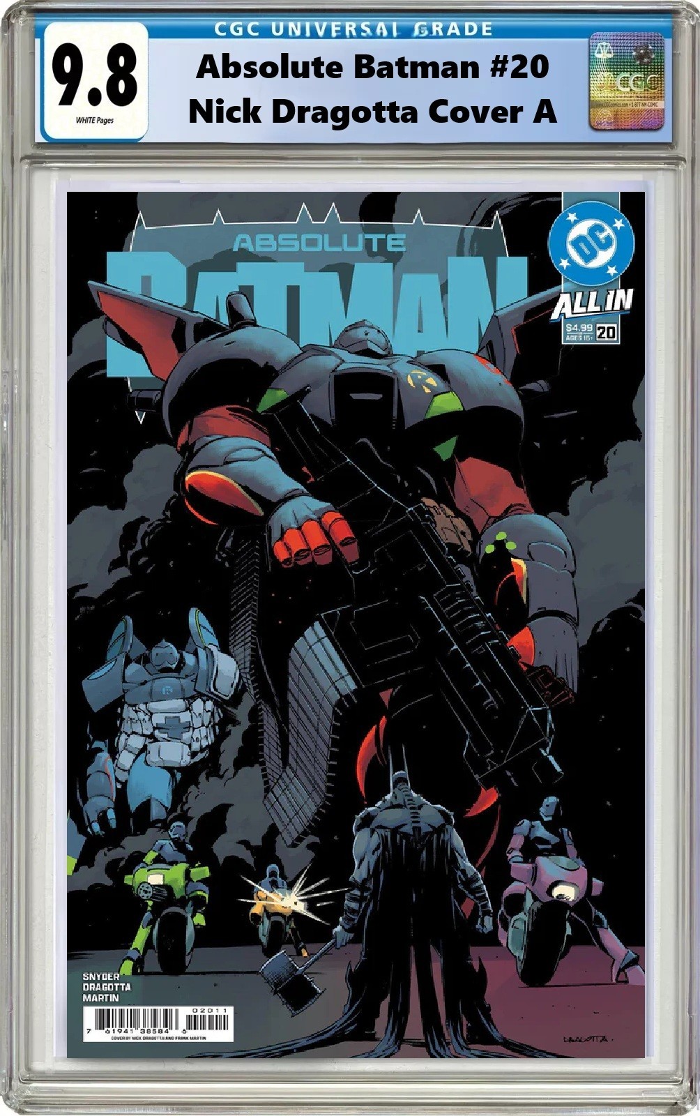Absolute Batman #20 Nick Dragotta Cover A 1st PRINT CGC 9.8 PRESALE