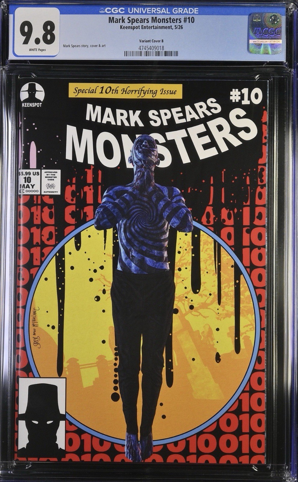 Mark Spears Monsters #10 Cover B CGC 9.8 ASM #300 Homage 2026