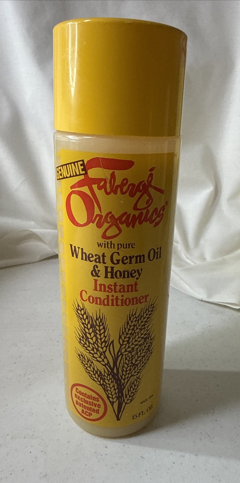 Vintage Faberge Organics Wheat Germ Oil & Honey Instant Conditioner 15 oz.
