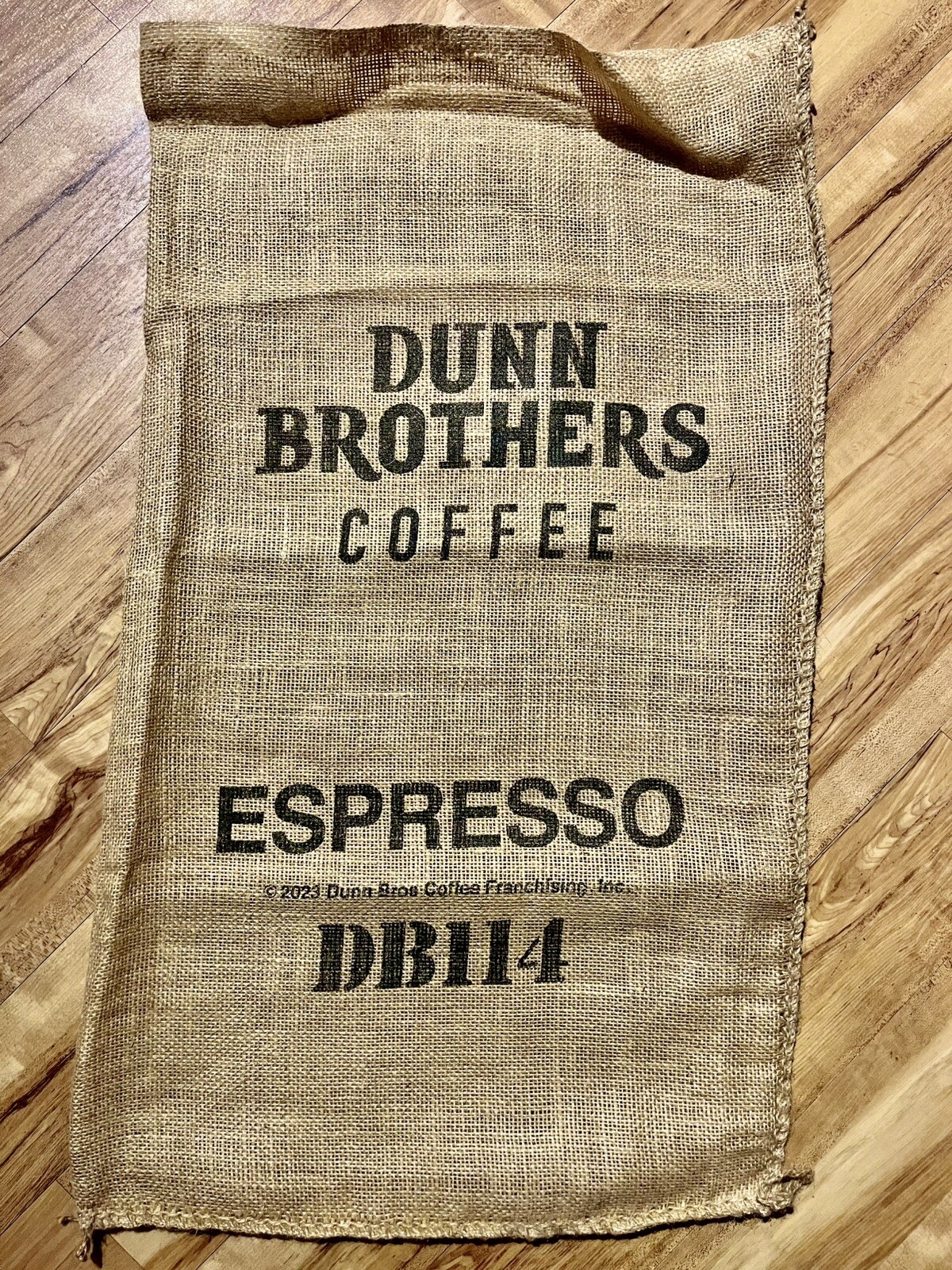Large Decorative Espresso Jute Burlap Coffee Bag – 17” x 30”