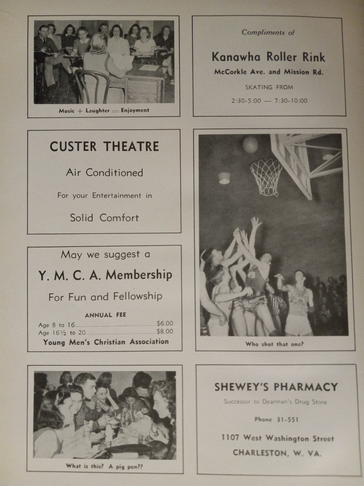VOLUME 2 Stonewall Jackson High School 1942 Yearbook Charleston West Virginia