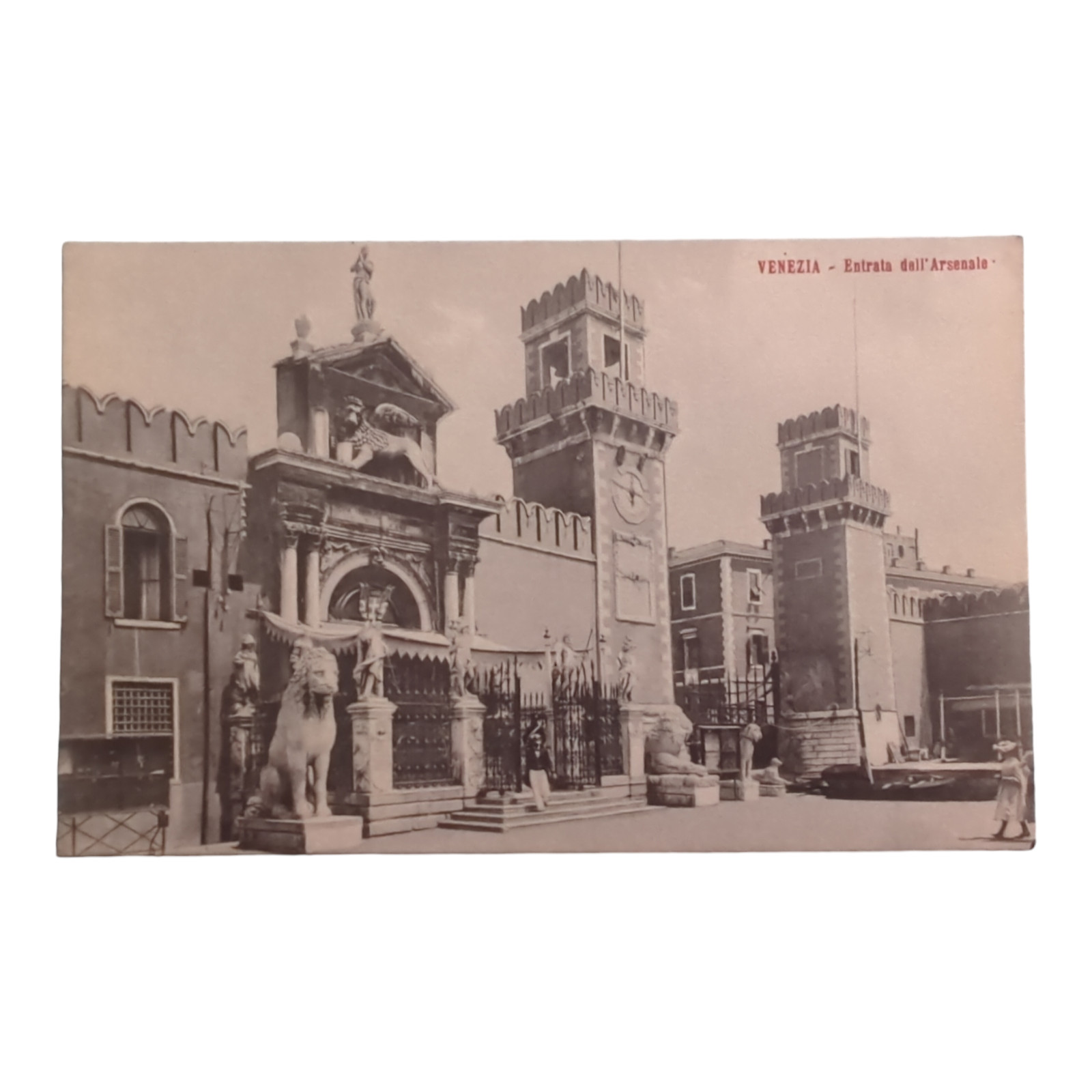 Venezia Italy Divided Back Unposted Entrata l’Arsenale Antique Postcard