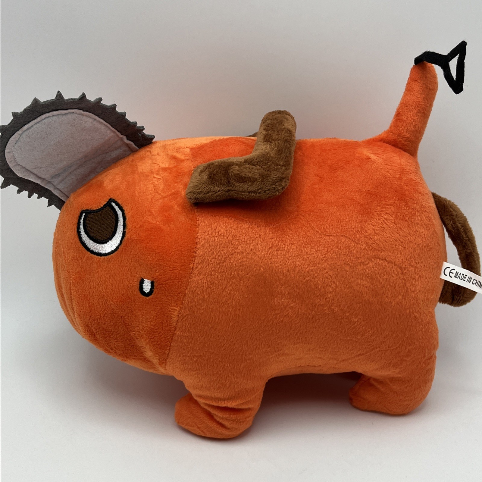 Chainsaw Man Pochita Plush 10 Inch Anime Stuffed Animal Toy Orange Cosplay Doll