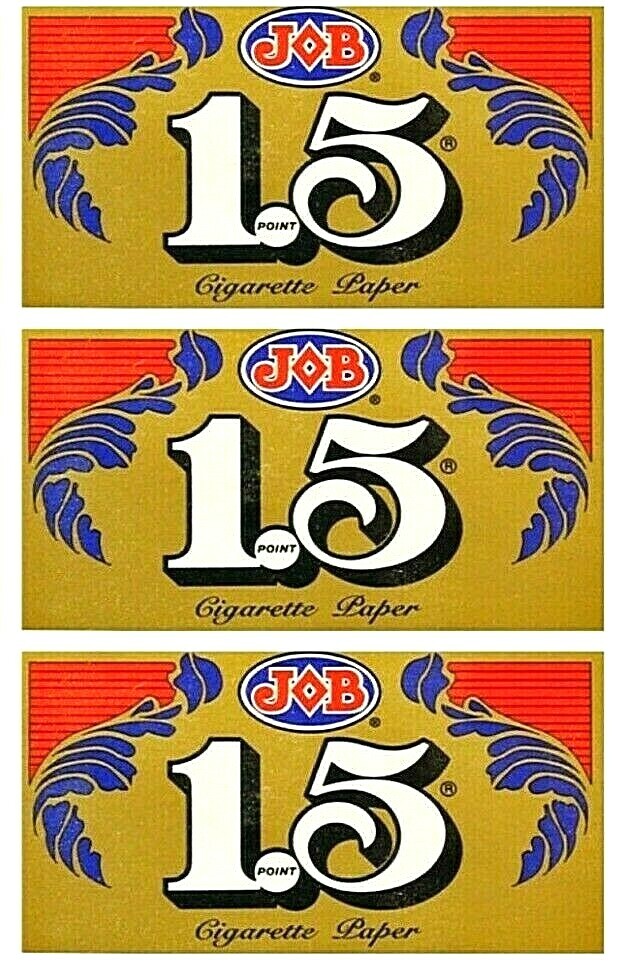 3x JOB Gold 1 1/2 1.5 Rolling Papers *Great Prices* *USA SHIPPING INCLUDED*!