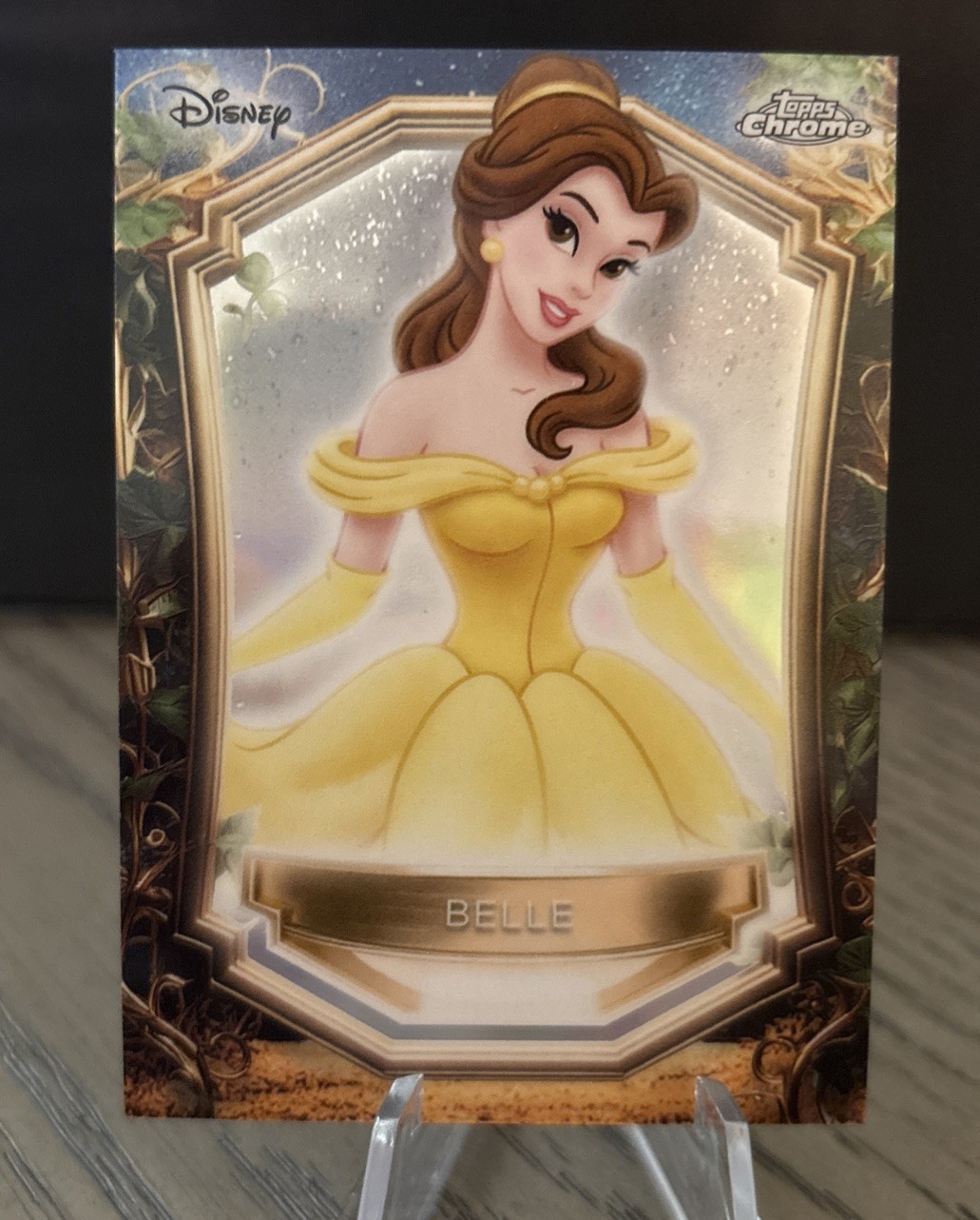 2025 Topps Disney Wonder Chrome Belle Enchantments #E-17 Beauty and the Beast SP