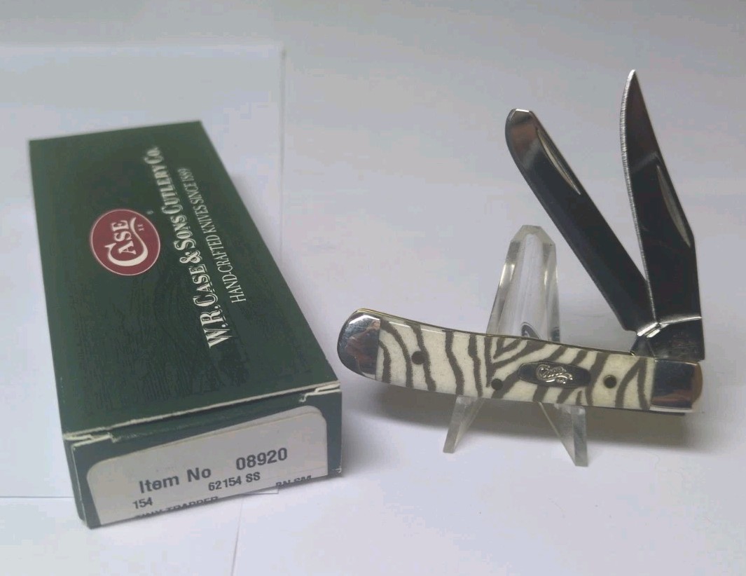 Case XX 2005 Zebra Stripe Bone Tiny Trapper #8920 (62154 SS)
