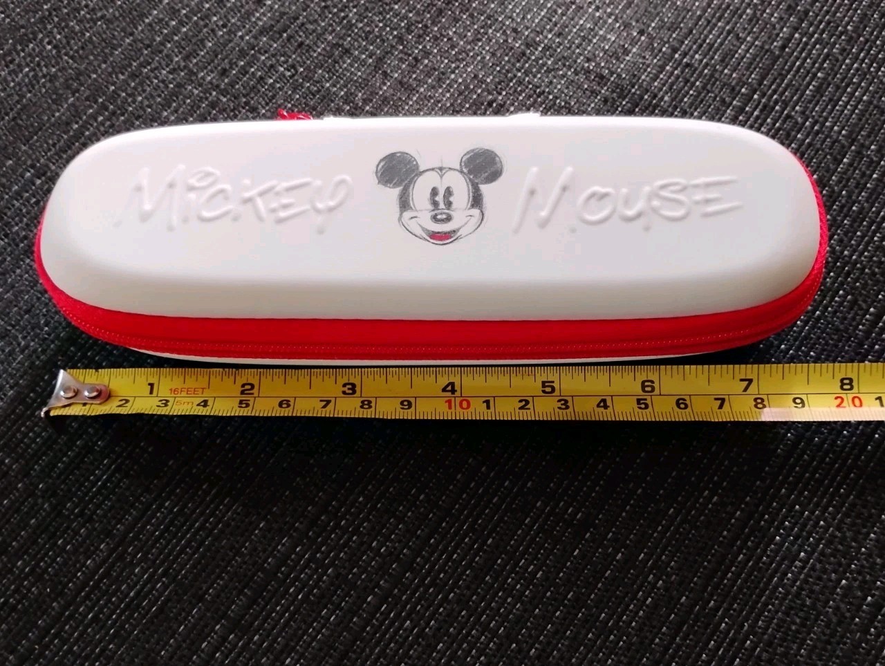Mickey Mouse Zipper Case White And Red
