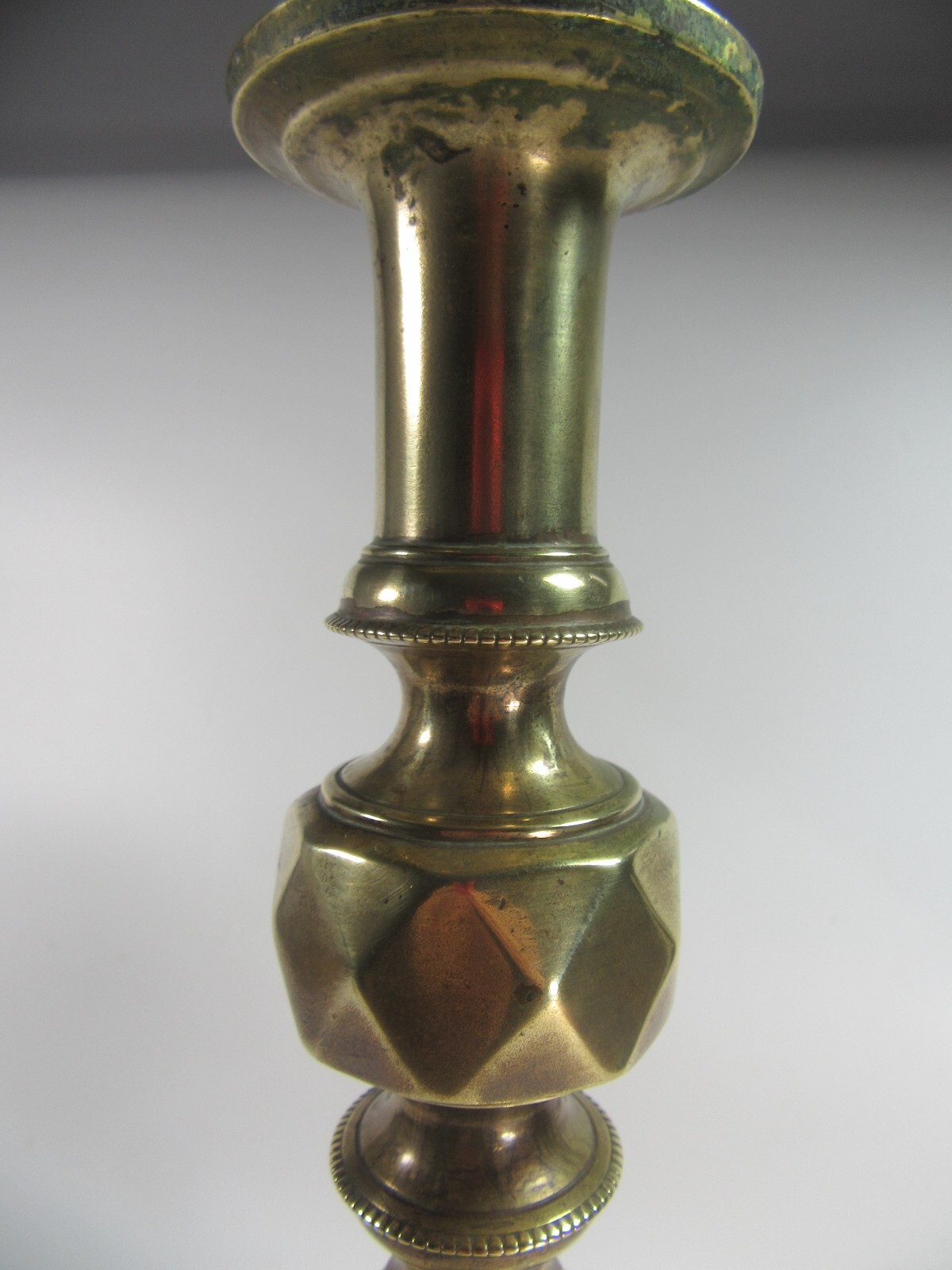 Solid Brass Vintage Banded Table Desk Lamp 41cm high