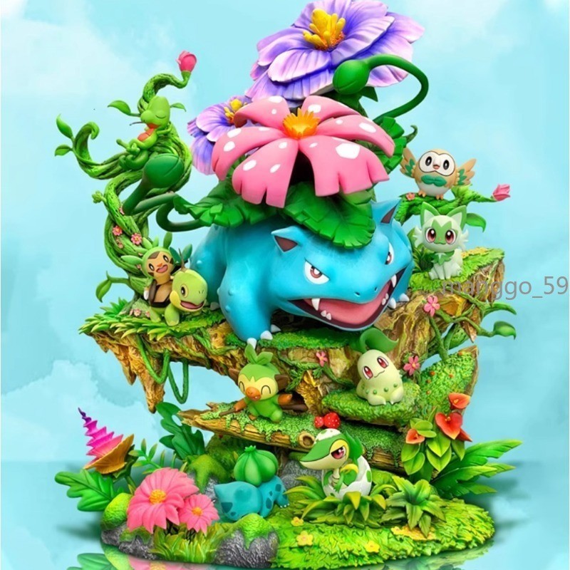 Blastoise Venusaur Animation Figure Ornament Gift Purple PVC New 1PC In Stock