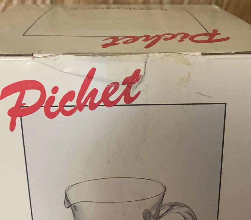 Luminarc Marques de Riscal Rueda 44oz Glass Pitcher With Box
