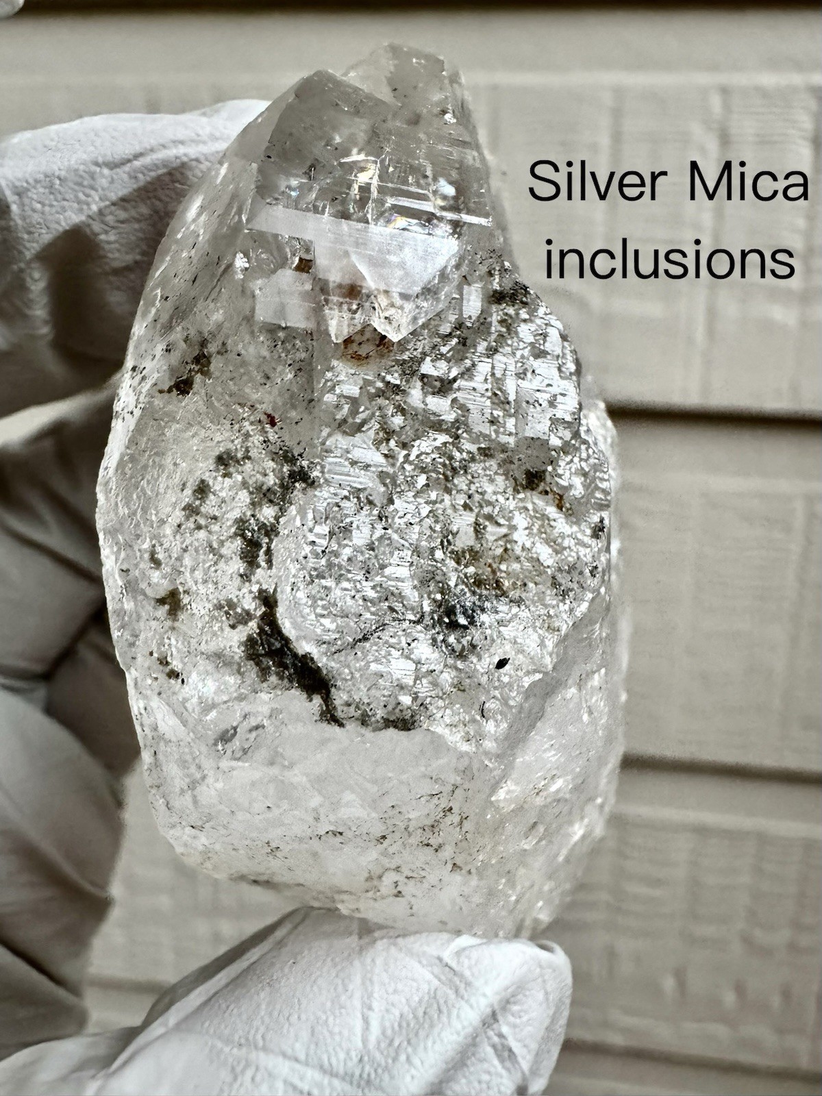 “Mountain Map” Ganesh Himalayan Nepal Quartz Mica Etched Akashic Record Crystal