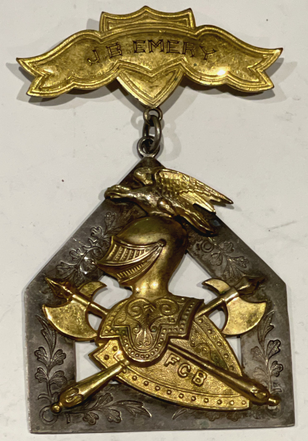 ANTIQUE KNIGHTS OF PYTHIAS 1895 MEDAL COIN SILVER ELKS