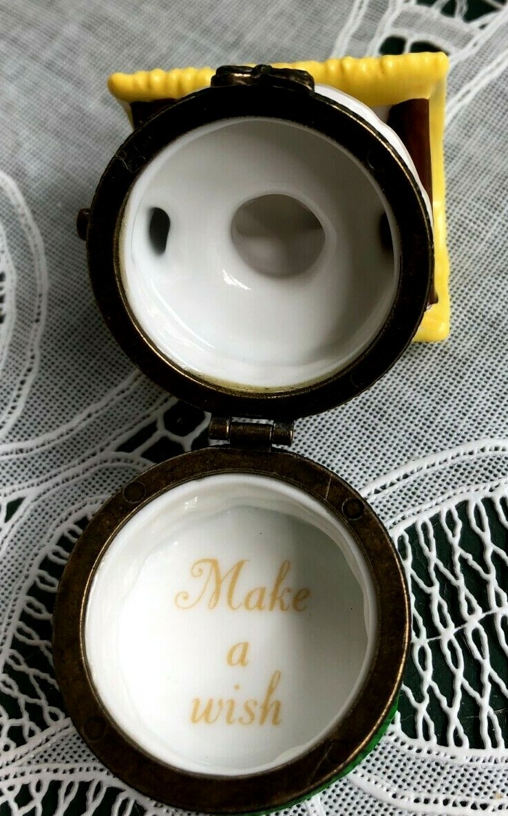 MIDWEST PHB – PORCELAIN HINGED BOX – WISHING WELL / MAKE A WISH