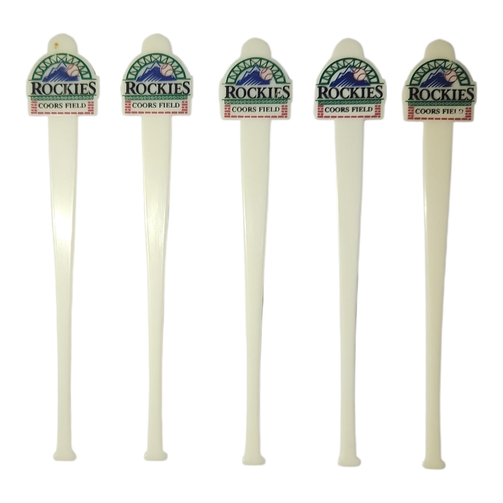 MLB – Colorado Rockies – Swizzle Sticks (x5) – 1980-1989 Vintage