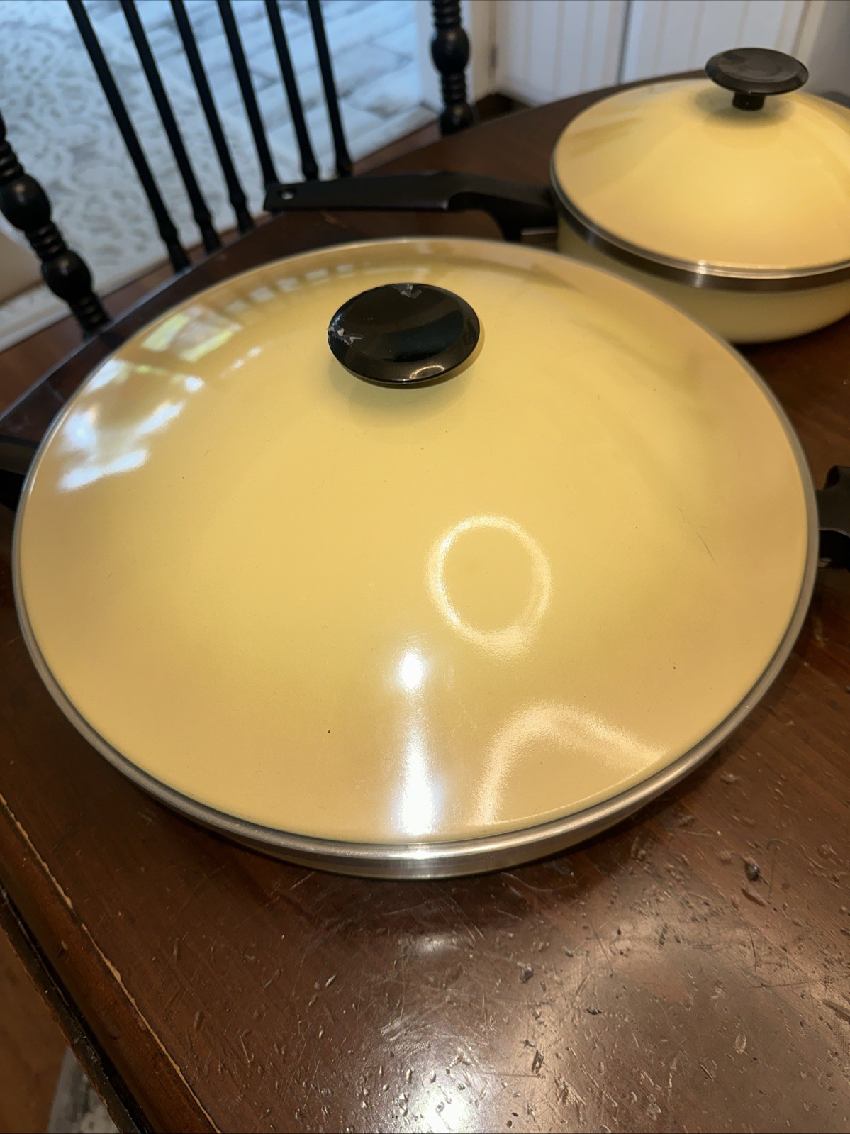 Vtg. West Bend Town House Fry Pans Set of 2 USA Made Great Condition