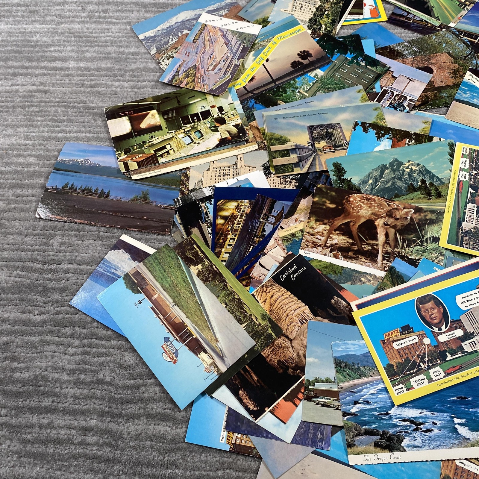 Vintage US Travel Tourist Postcard Lot Landscapes Cities Views Standard 100+