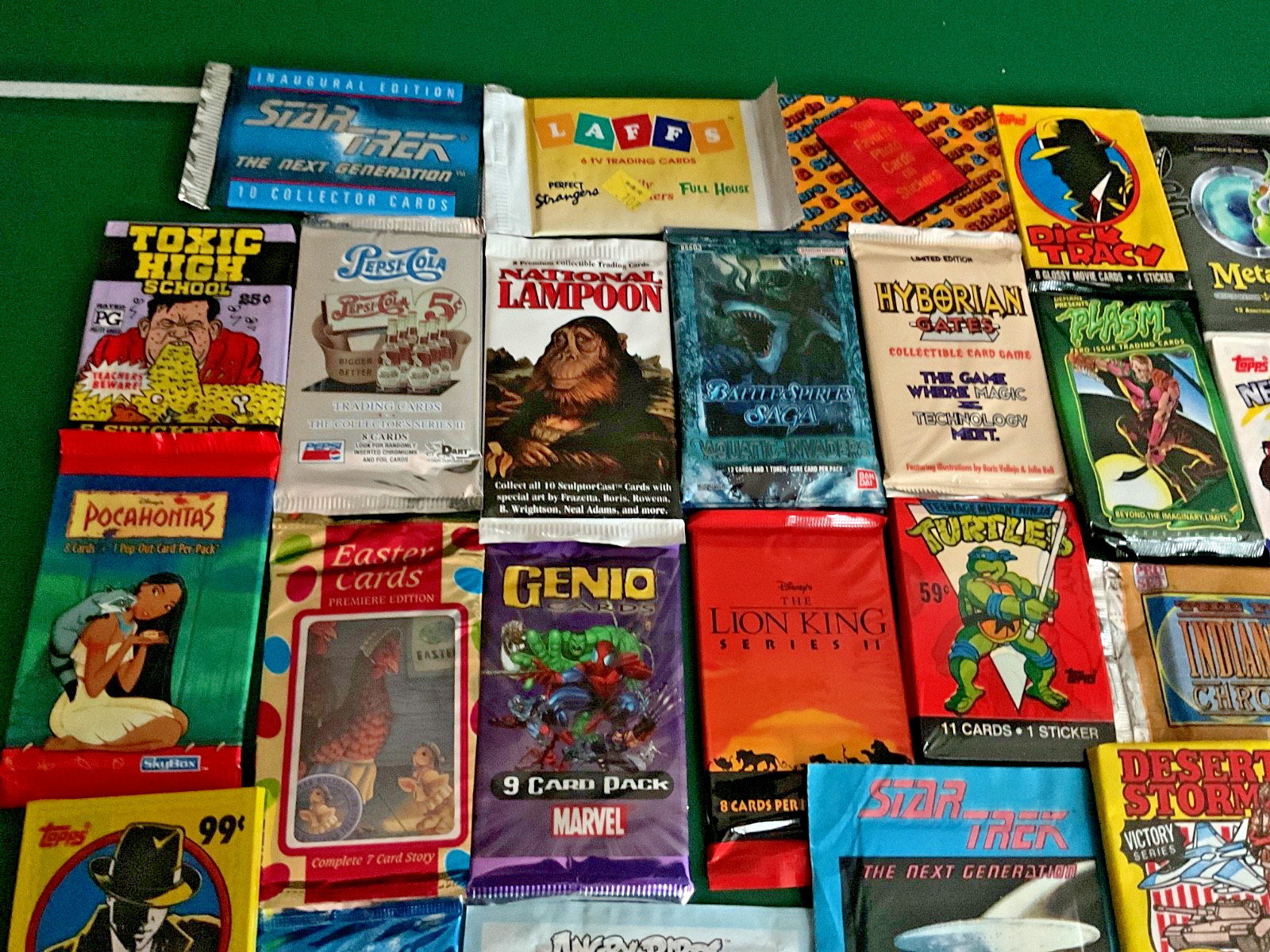 14 DIFFERENT SEALED NON SPORTS CARD PACKS 80s 90s 00’s FREE SHIPPING!