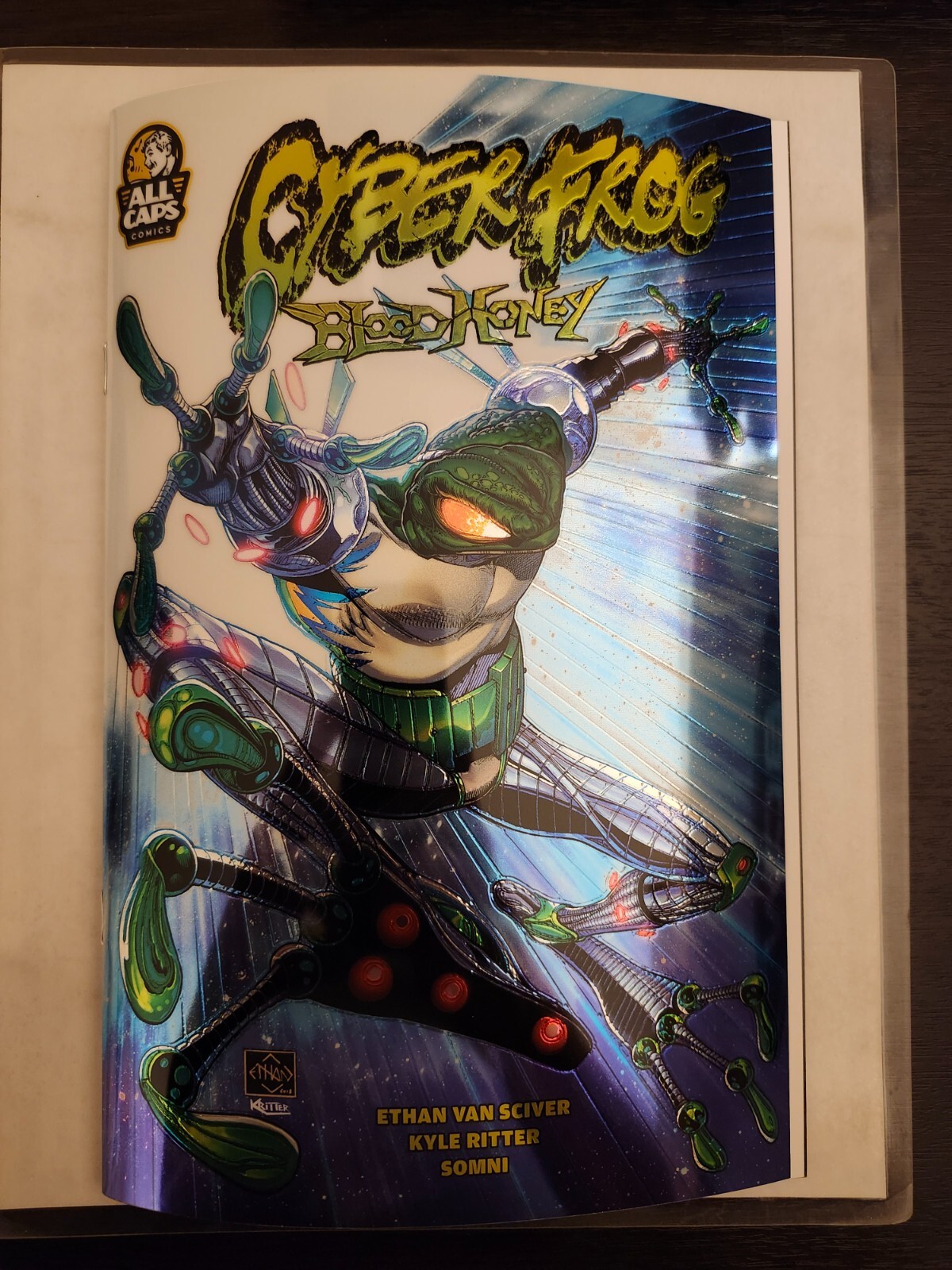 Cyberfrog Blood Honey Chromium Cover Ethan Van Sciver (All Caps Comics)