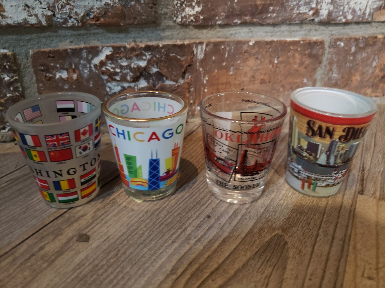 71 Various Shot Glass Lot Collection States Countries Vacation Novelty Rare