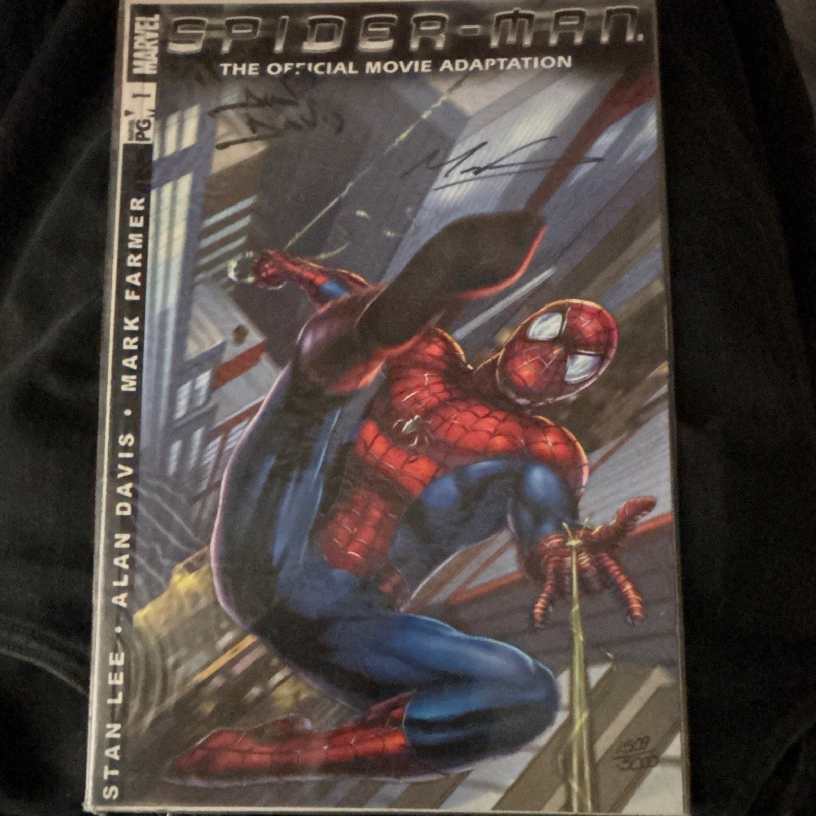 Marvel Spider-Man Official Movie Adaptation #1 Signed Alan Davis Mark Farmer COA