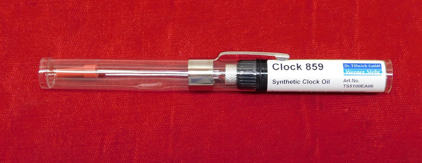 Etsyntha 859 Clock Oil Synthetic In Oiler 2 1/2″ Needle Tip Applicator 4 ml