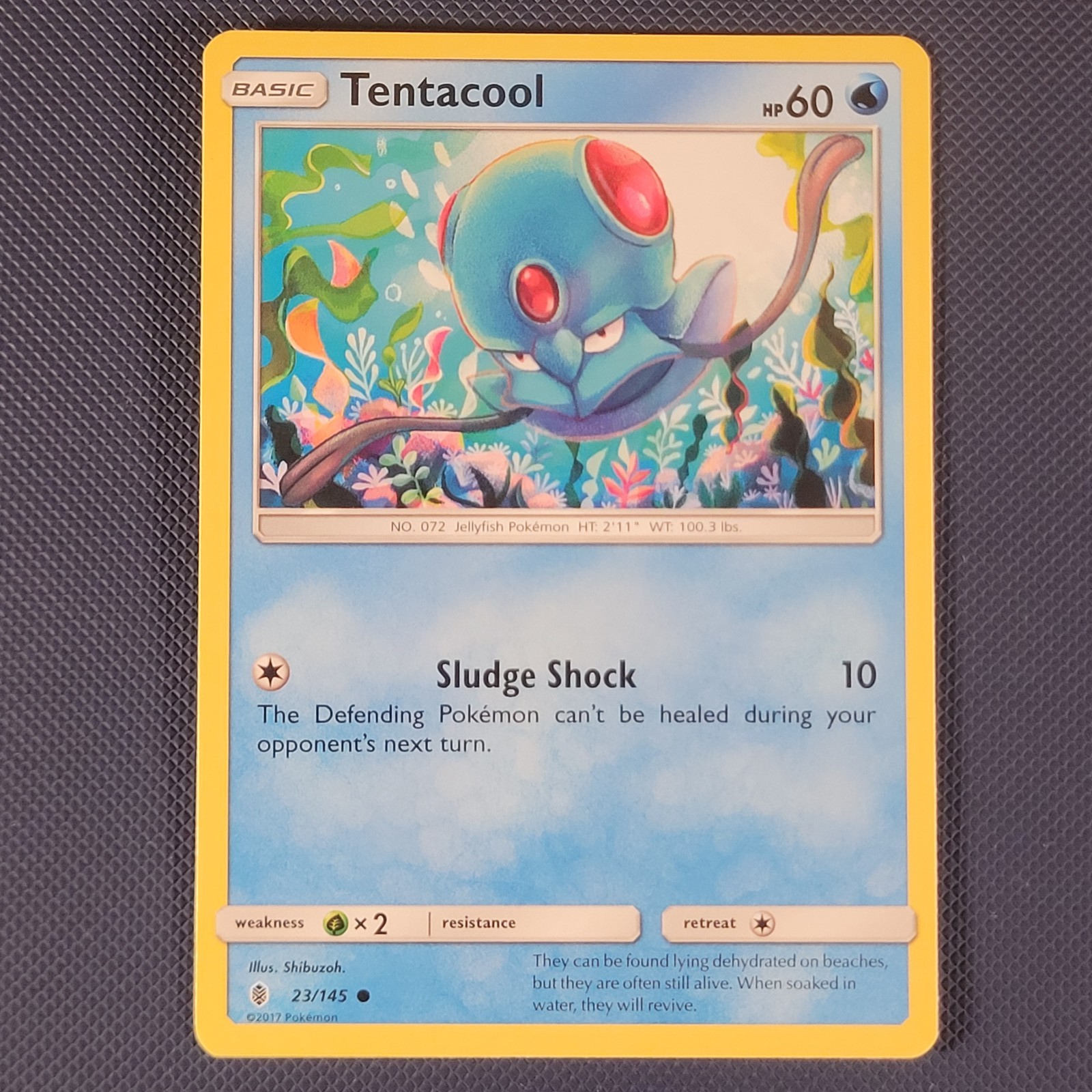 Tentacool 23/145 – Guardians Rising – Common Pokemon Card – LP