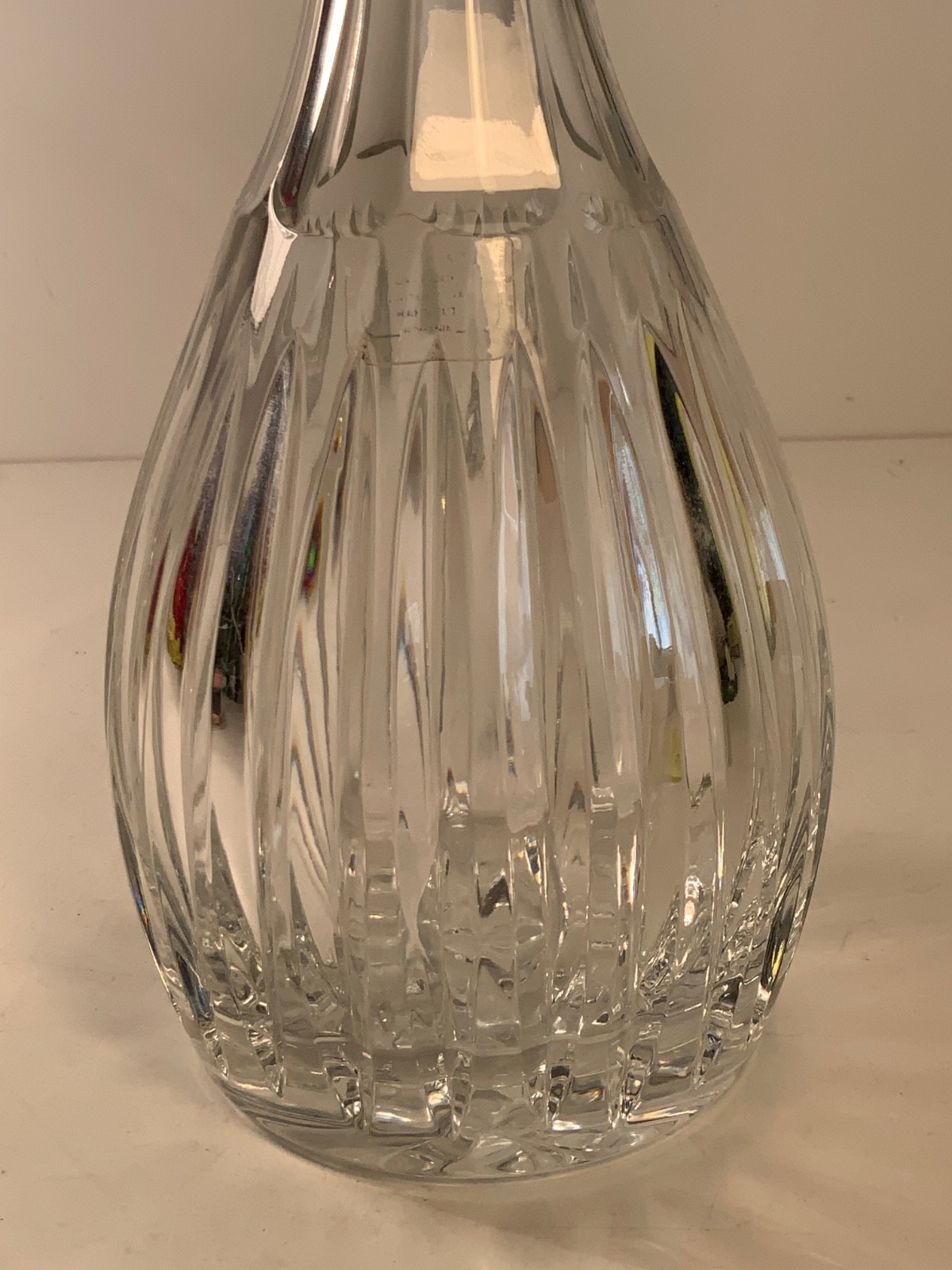 Romanian Crystal Wine Decanter & Stopper 12.5 in.