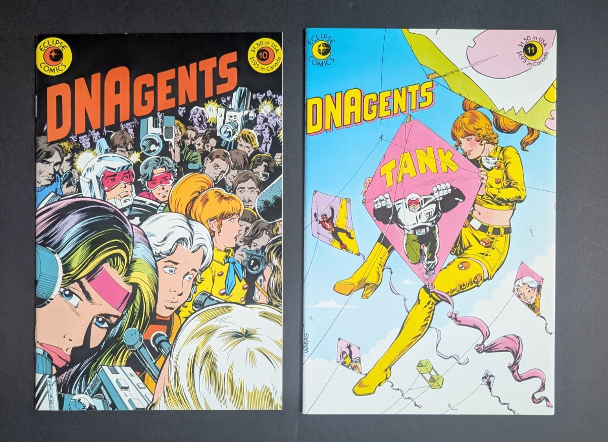 DNAgents (Eclipse 1983) Near complete series #1, #3-#24 Key Issues, Stevens