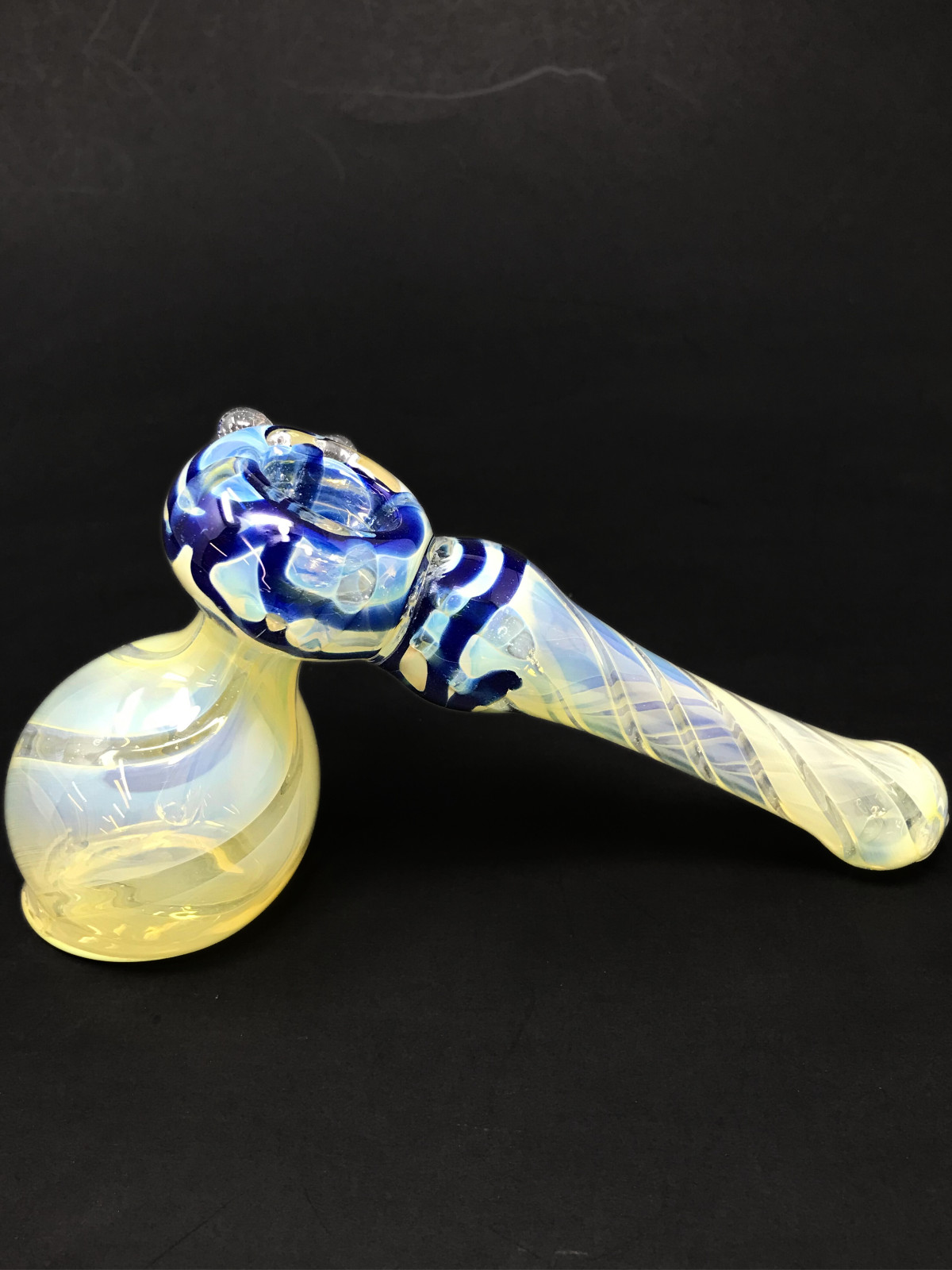 Hookah Water Pipe 7″ Blue Fumed Tobacco Hammer Bubbler Bong – Fast Shipping