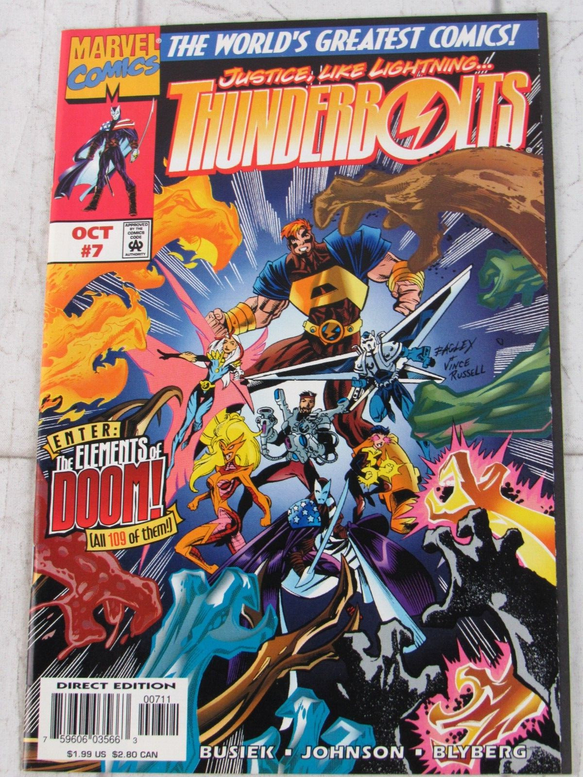 Thunderbolts #7 Oct. 1997 Marvel Comics